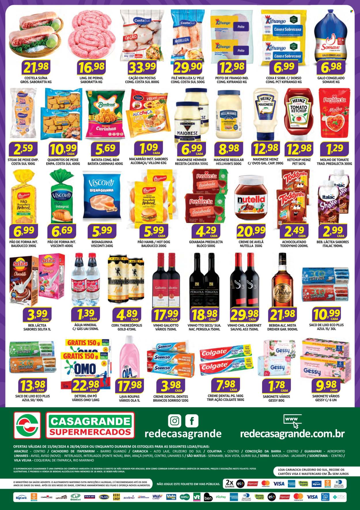 Encarte Casagrande Supermercados  - 15.04.2024 - 28.04.2024.