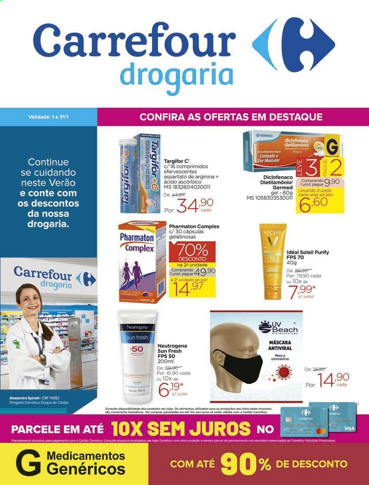 Encarte Carrefour Drogaria  - 01.01.2021 - 31.01.2021.