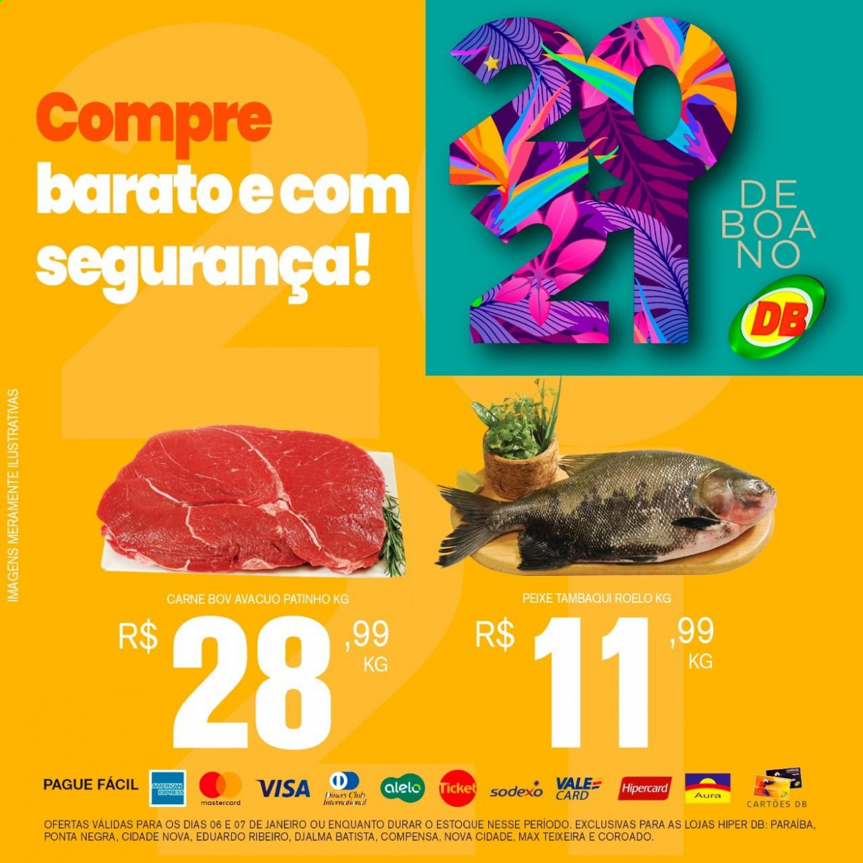 Encarte DB Supermercados  - 06.01.2021 - 07.01.2021.