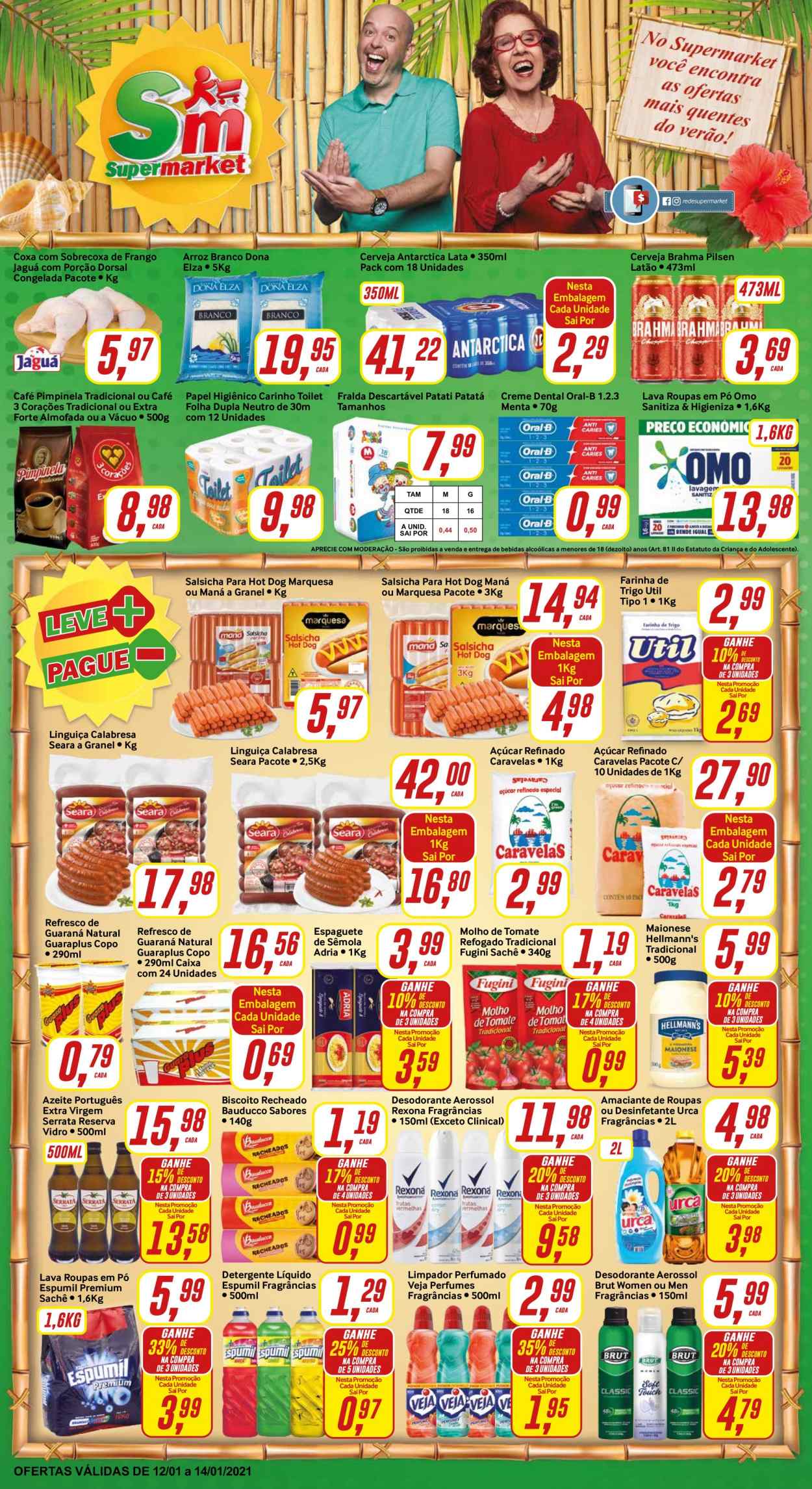 Encarte Rede Supermarket  - 12.01.2021 - 14.01.2021.