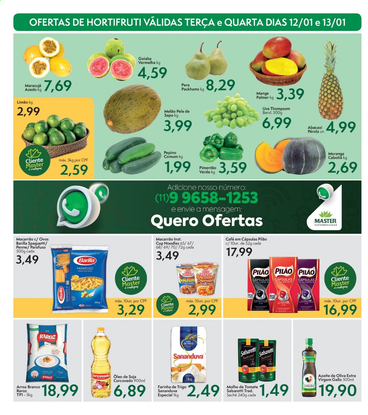 Encarte Master Supermercados  - 12.01.2021 - 14.01.2021.