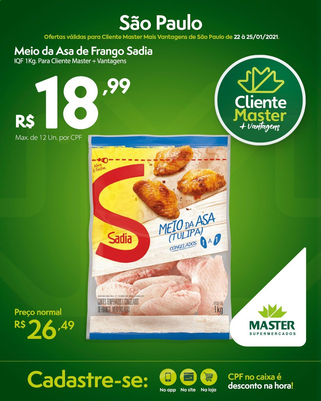 Encarte Master Supermercados  - 22.01.2021 - 25.01.2021.