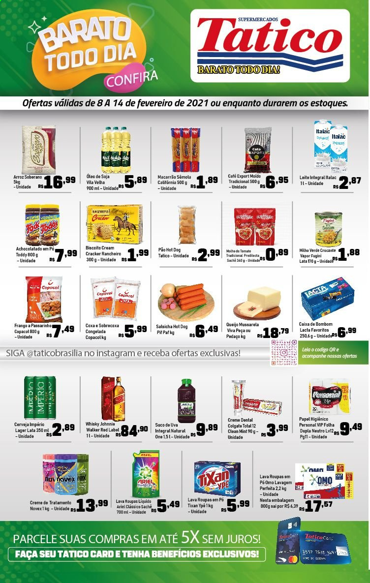 Encarte Supermercados Tatico  - 08.02.2021 - 14.02.2021.