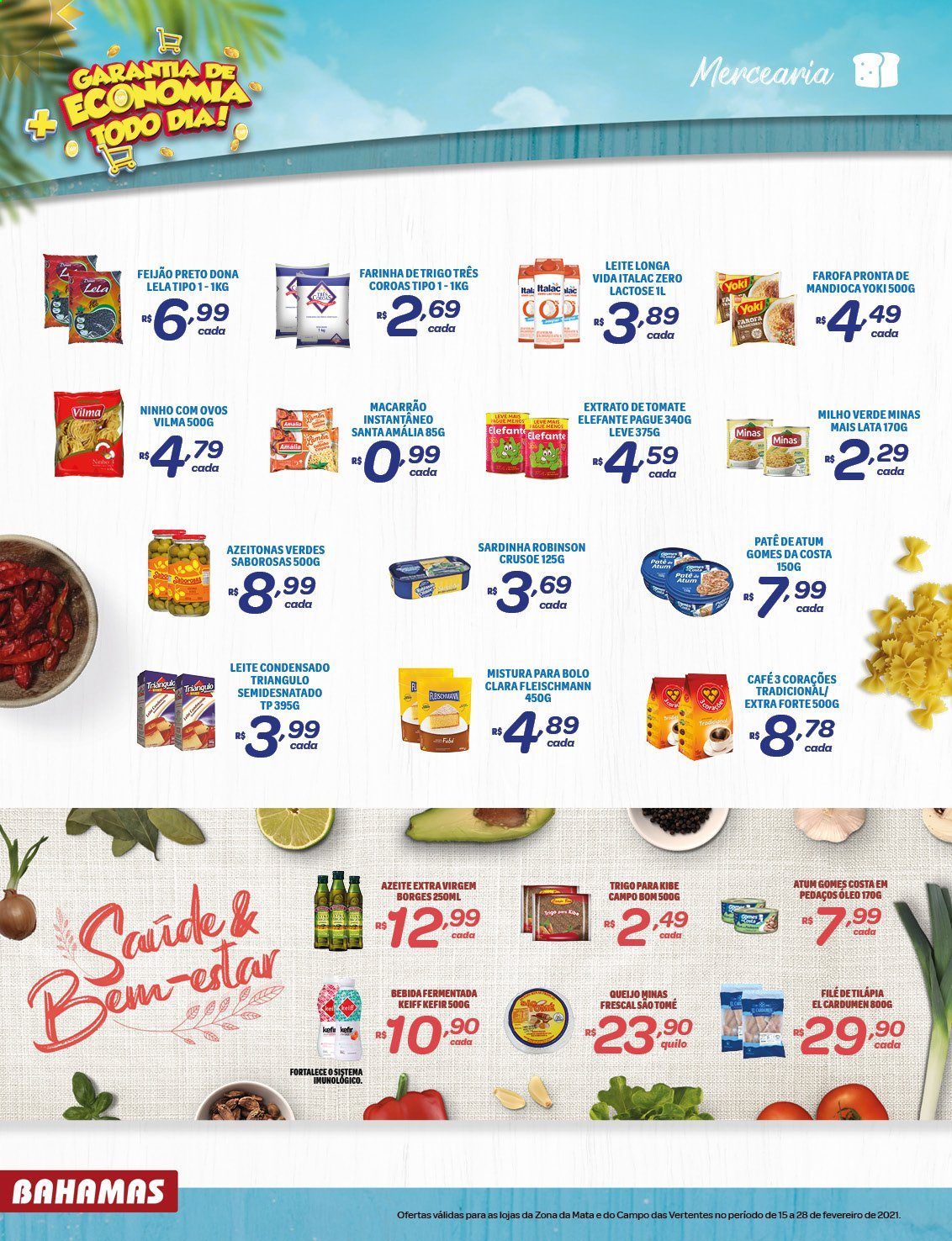 Encarte Bahamas Supermercados  - 15.02.2021 - 28.02.2021.