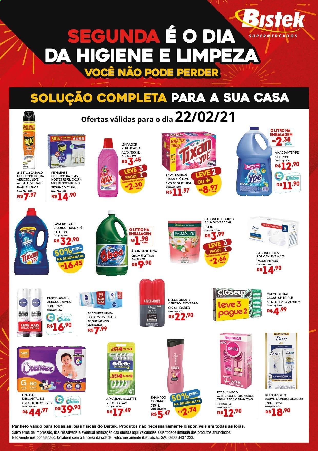 Encarte Bistek Supermercados  - 22.02.2021 - 22.02.2021.
