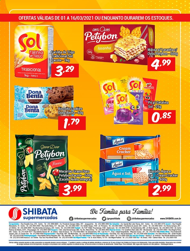 Encarte Shibata Supermercados  - 01.03.2021 - 16.03.2021.