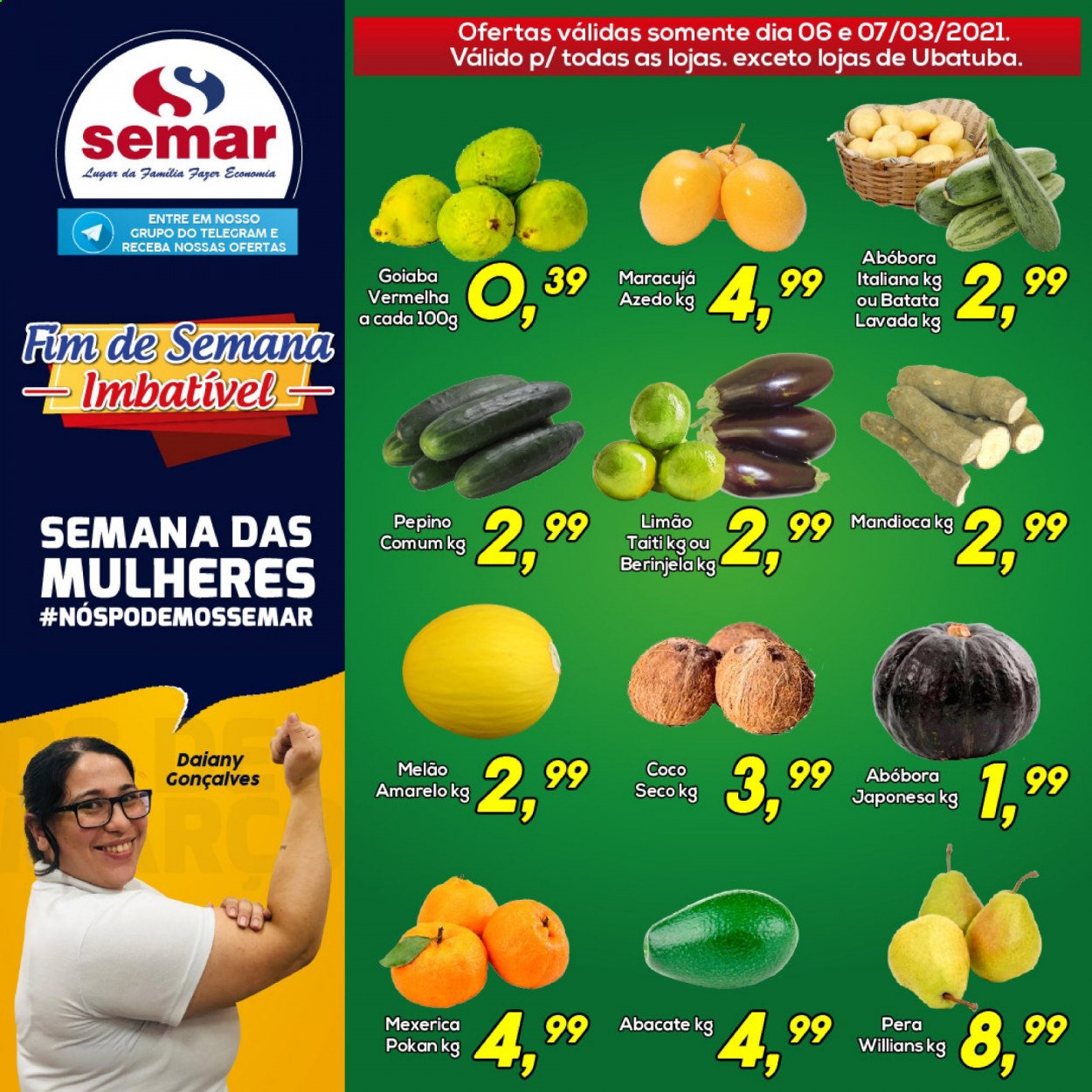 Encarte Semar Supermercados  - 06.03.2021 - 07.03.2021.