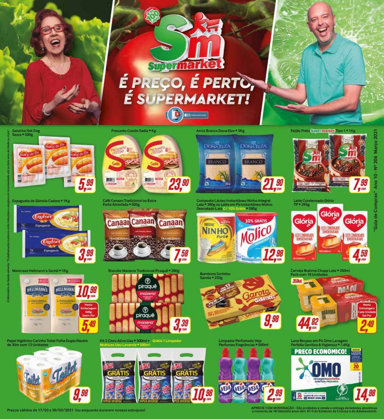 Encarte Rede Supermarket  - 17.03.2021 - 30.03.2021.
