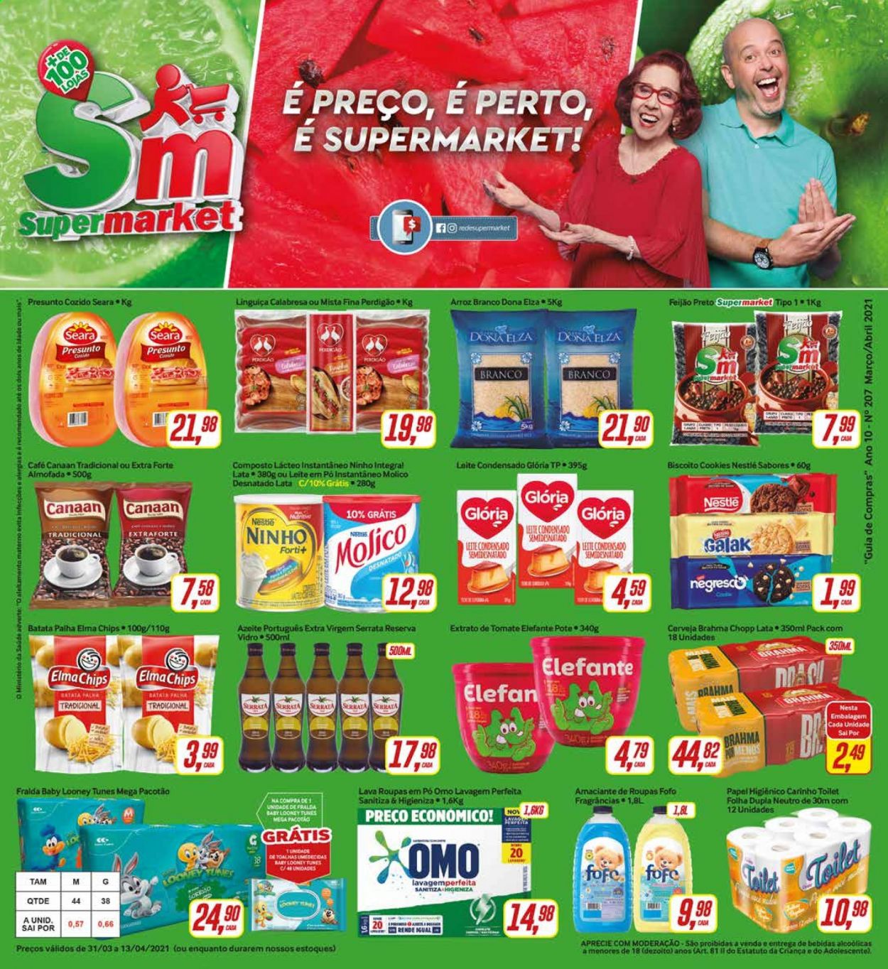 Encarte Rede Supermarket  - 31.03.2021 - 13.04.2021.