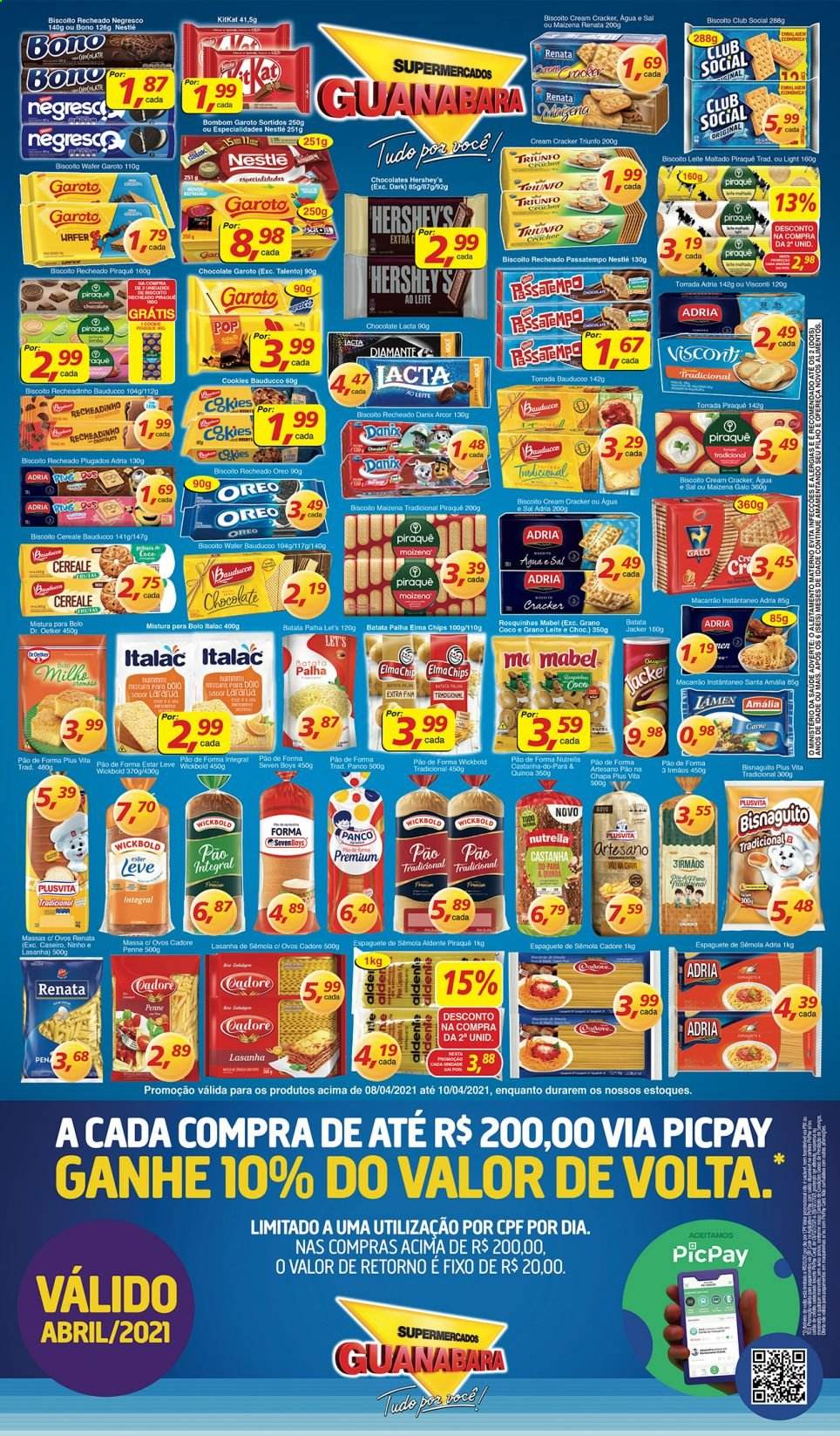 Encarte Supermercados Guanabara  - 08.04.2021 - 10.04.2021.
