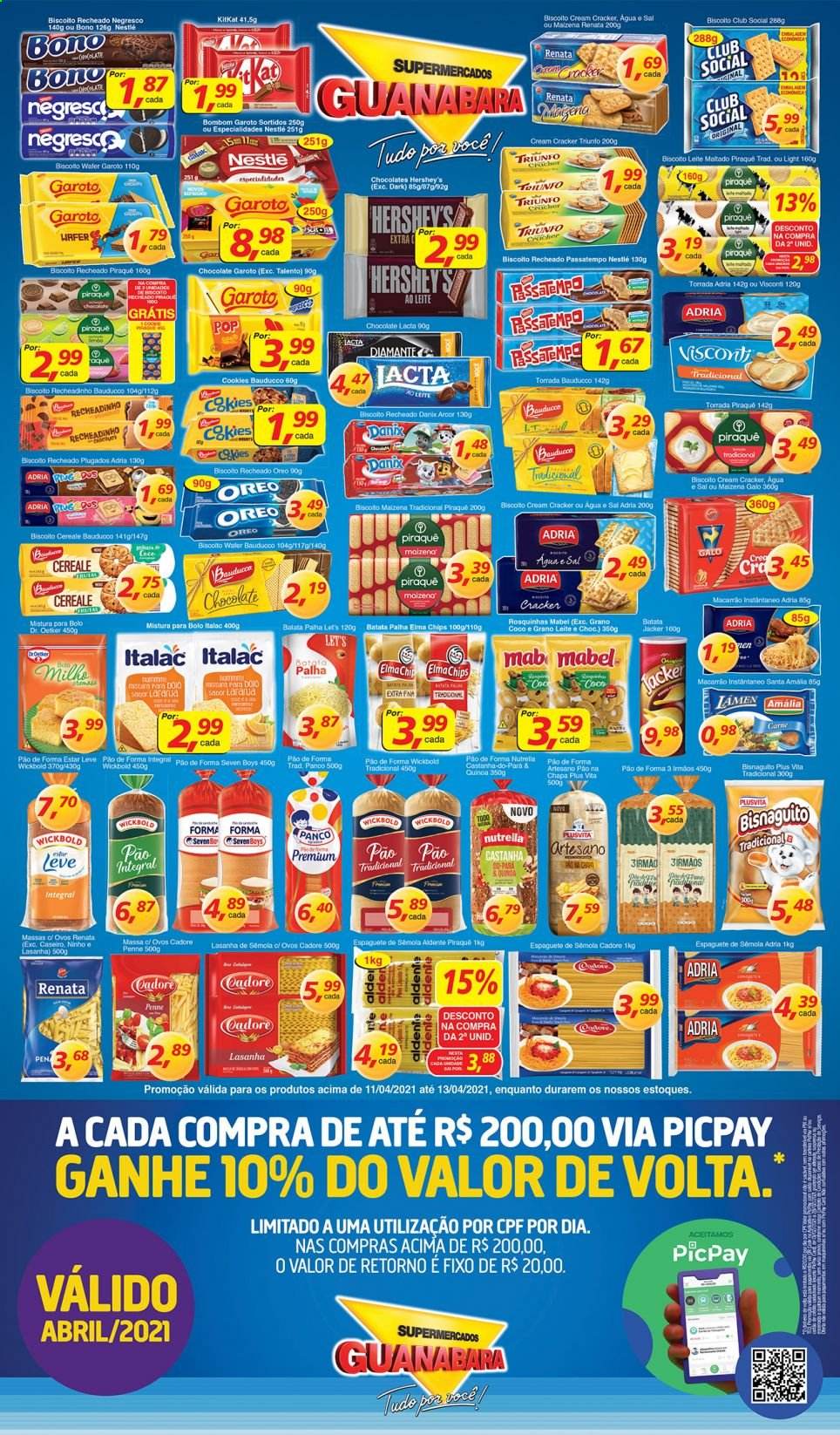 Encarte Supermercados Guanabara  - 11.04.2021 - 13.04.2021.