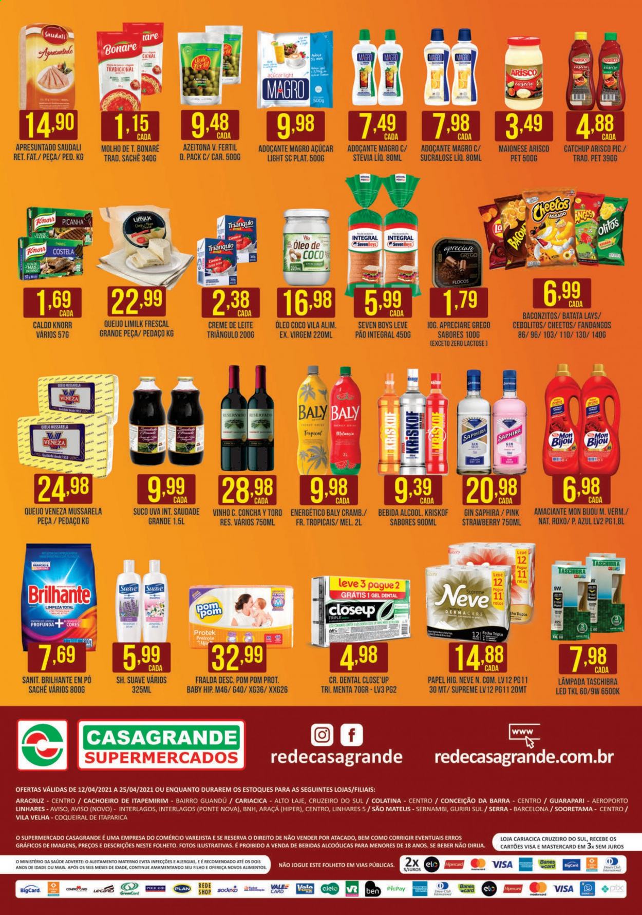 Encarte Casagrande Supermercados  - 12.04.2021 - 25.04.2021.