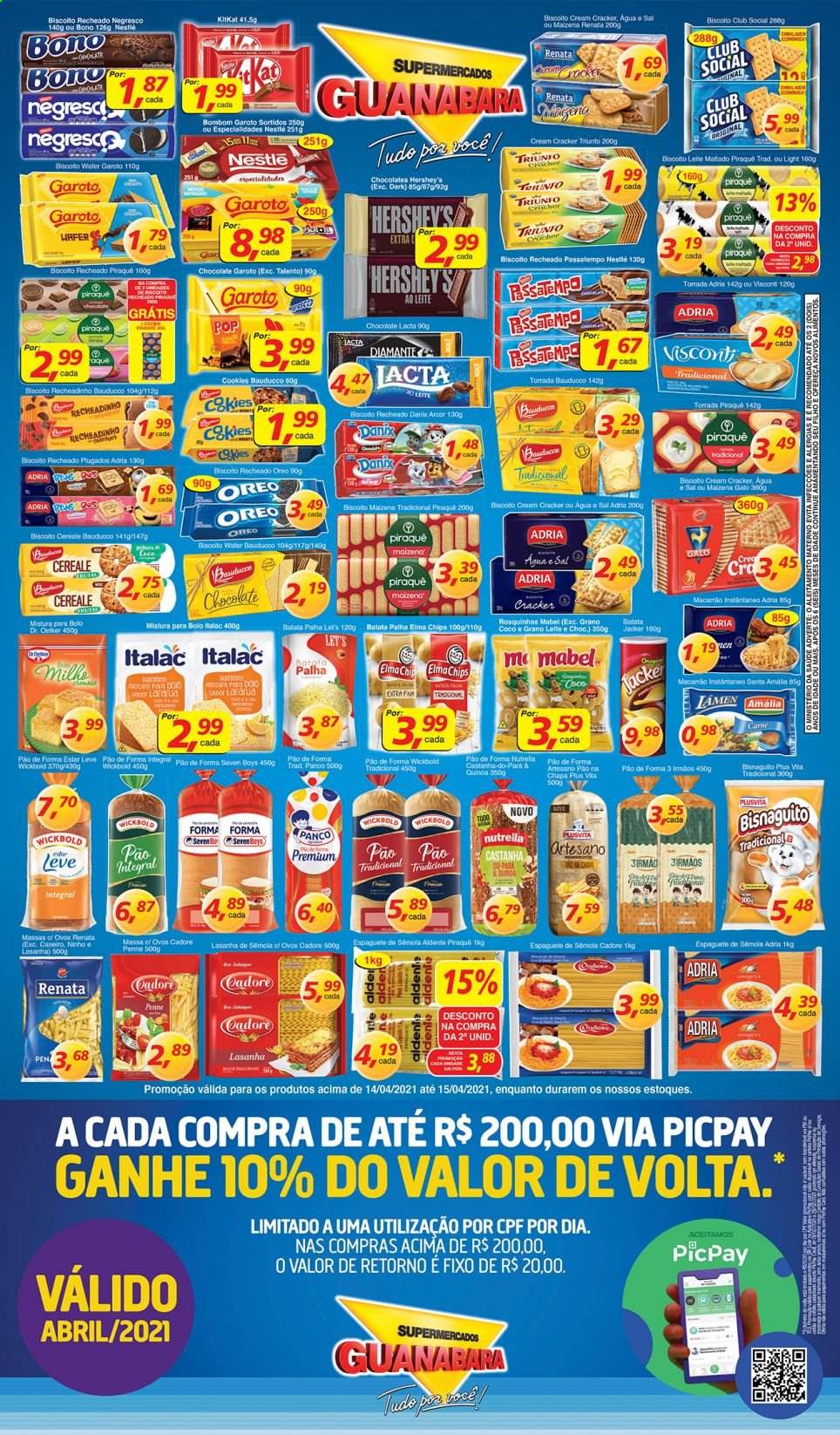 Encarte Supermercados Guanabara  - 14.04.2021 - 15.04.2021.