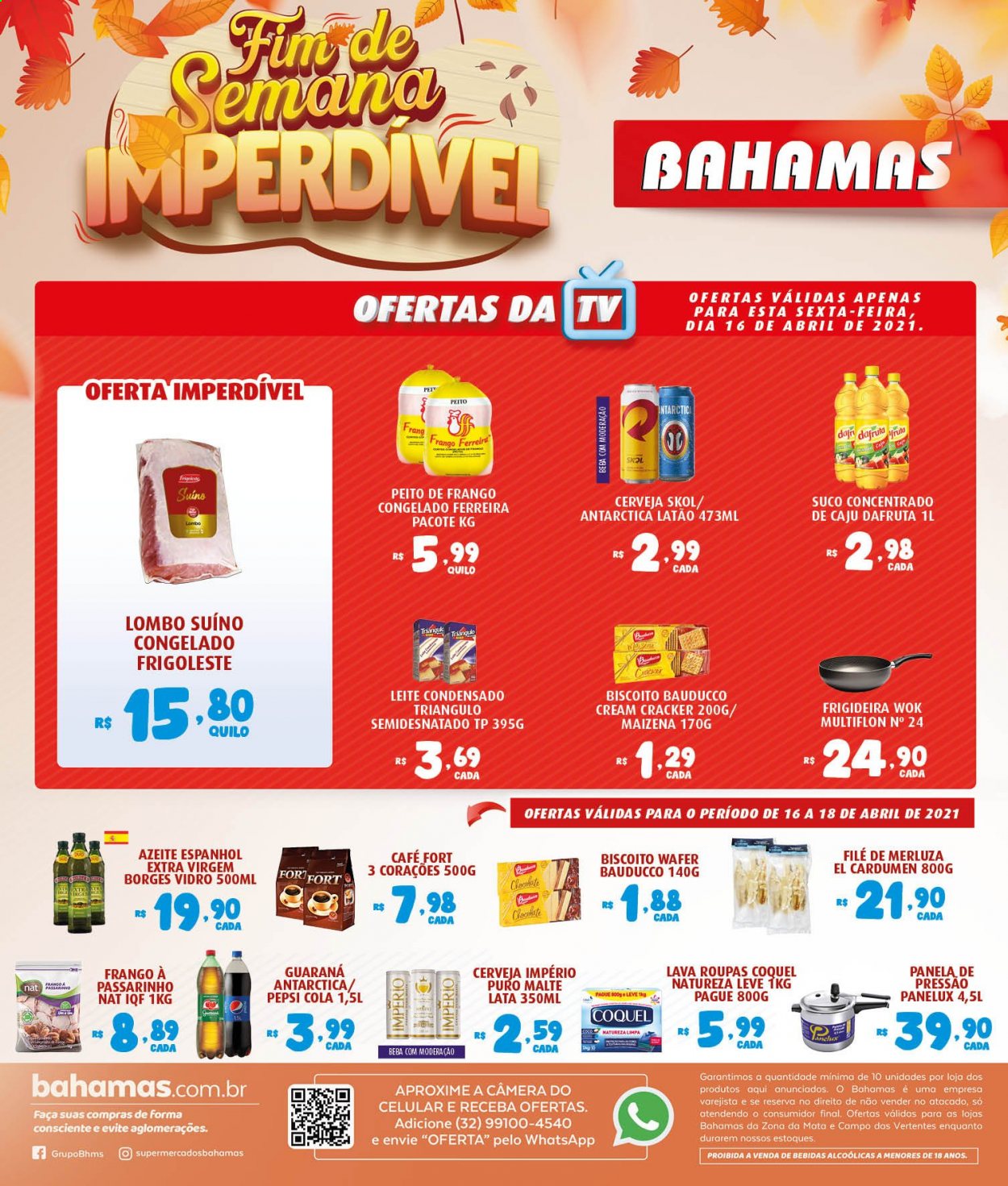 Encarte Bahamas Supermercados  - 16.04.2021 - 18.04.2021.