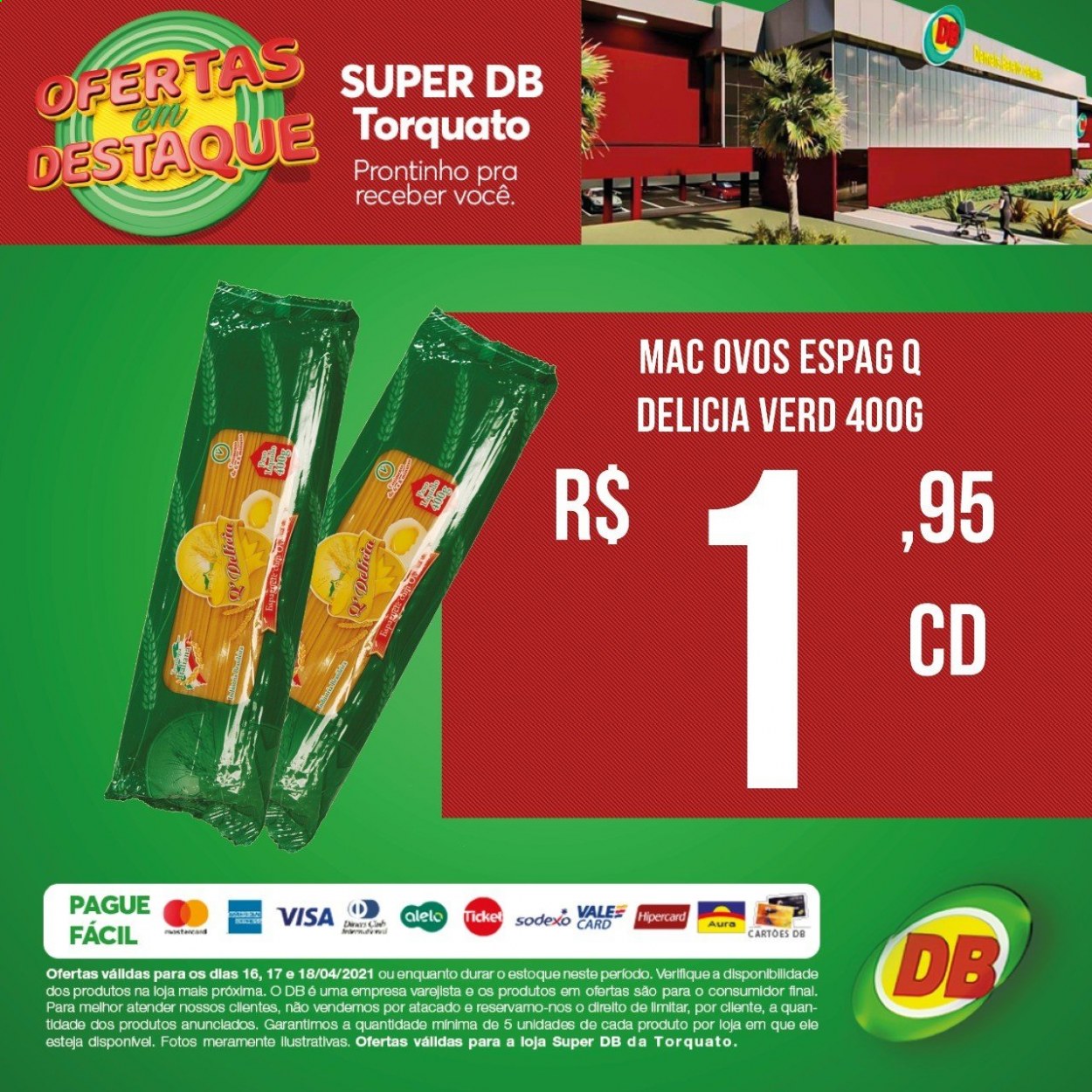 Encarte DB Supermercados  - 16.04.2021 - 18.04.2021.
