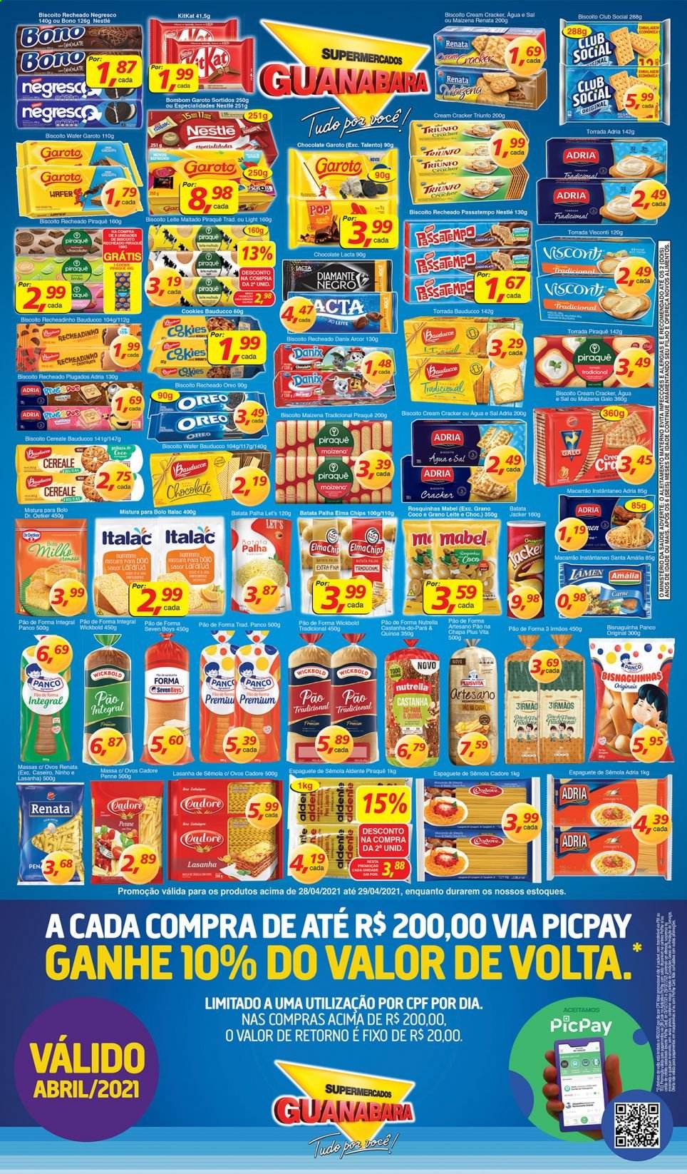 Encarte Supermercados Guanabara  - 28.04.2021 - 29.04.2021.