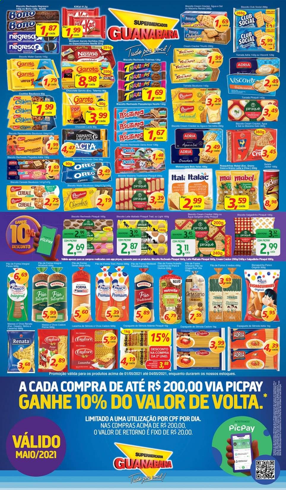 Encarte Supermercados Guanabara  - 01.05.2021 - 04.05.2021.