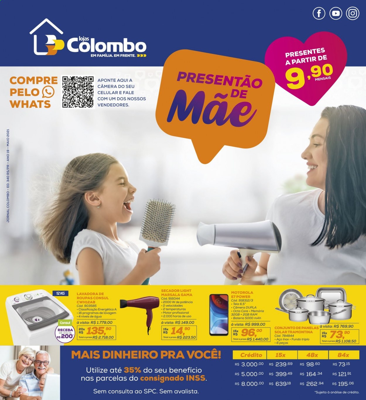 Encarte Lojas Colombo  - 01.05.2021 - 31.05.2021.