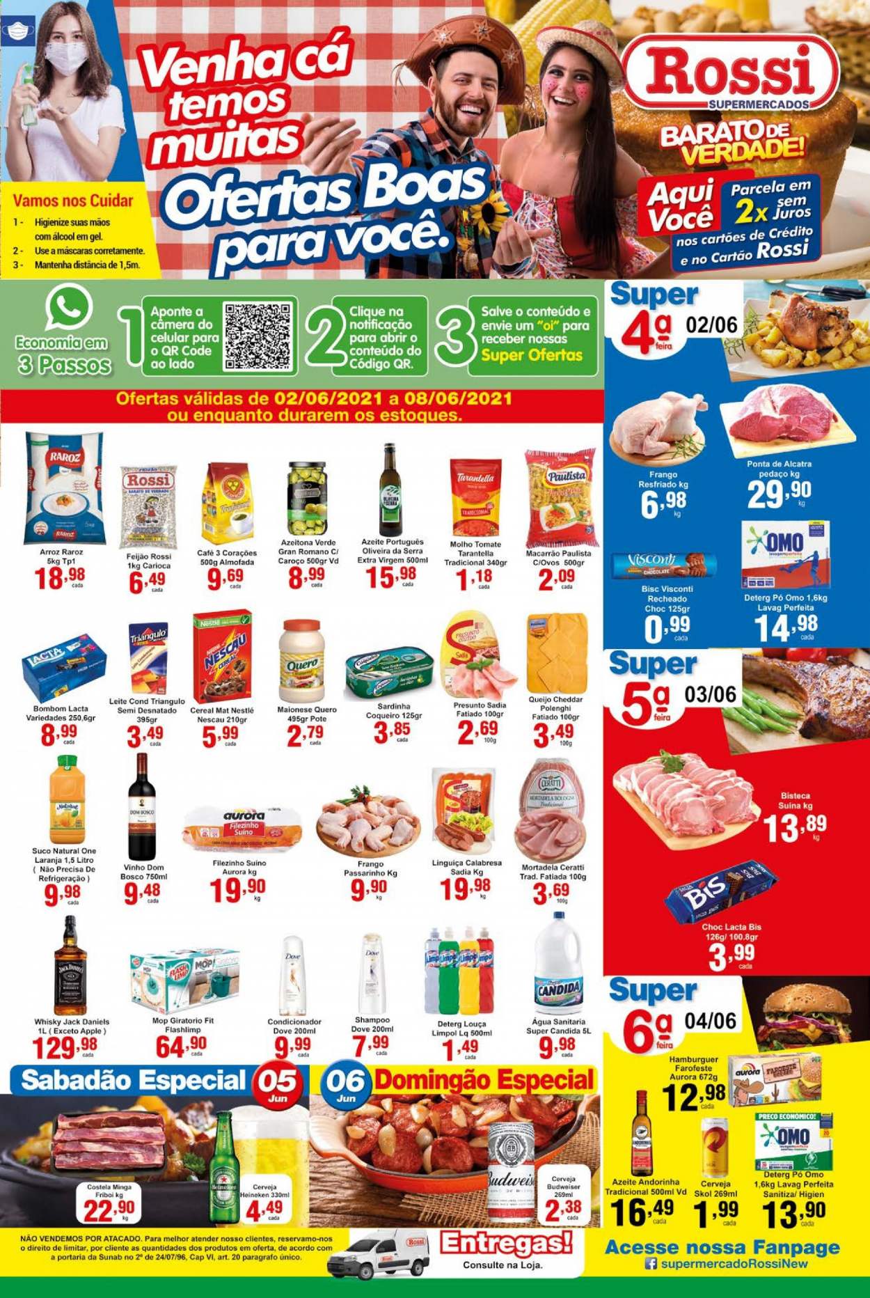 Encarte Rossi Supermercados  - 02.06.2021 - 08.06.2021.