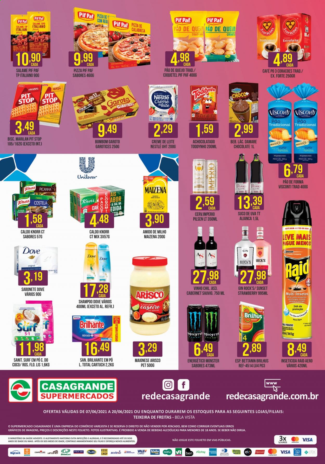 Encarte Casagrande Supermercados  - 07.06.2021 - 20.06.2021.