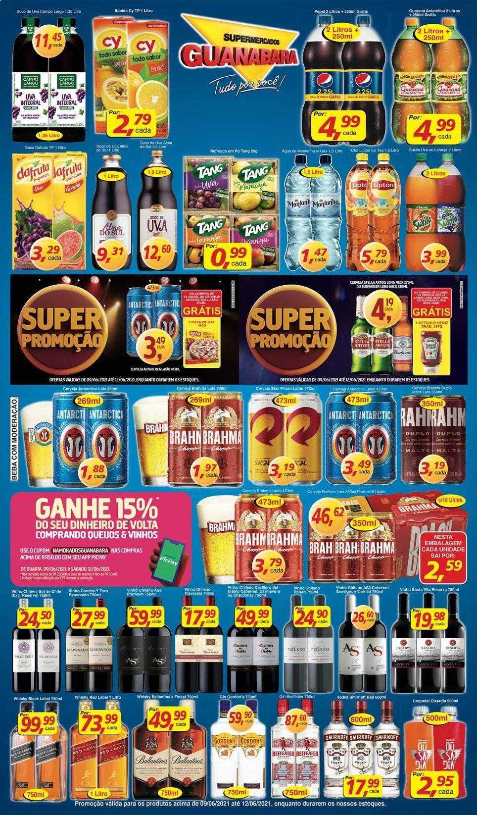 Encarte Supermercados Guanabara  - 09.06.2021 - 12.06.2021.