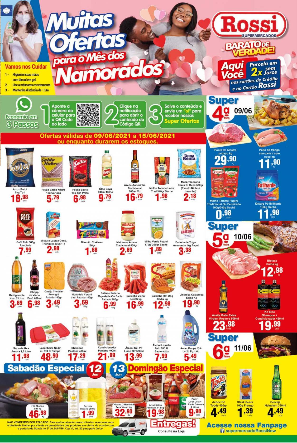 Encarte Rossi Supermercados  - 09.06.2021 - 15.06.2021.