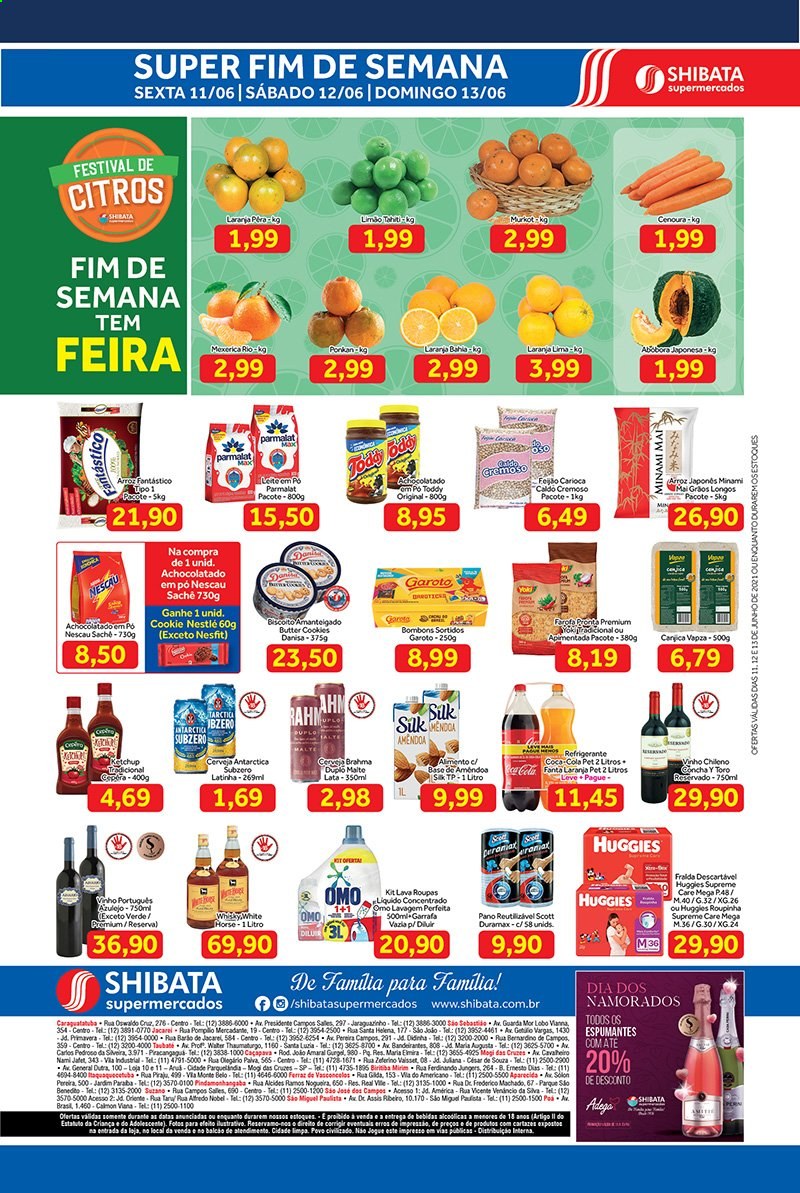 Encarte Shibata Supermercados  - 11.06.2021 - 13.06.2021.