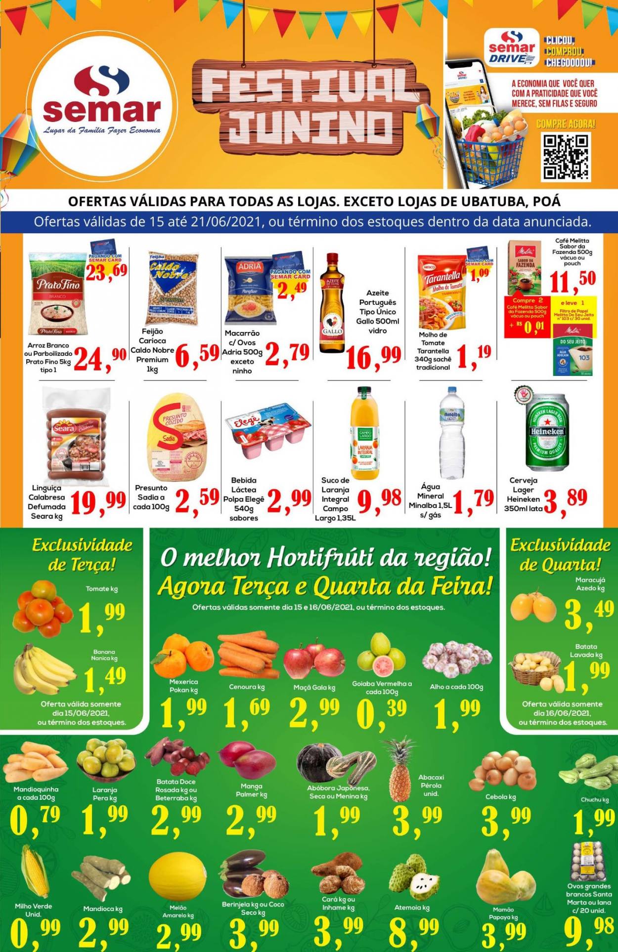 Encarte Semar Supermercados  - 15.06.2021 - 21.06.2021.