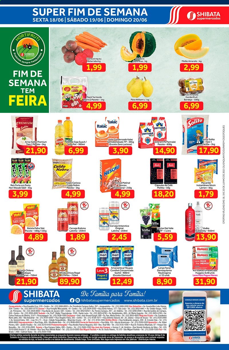 Encarte Shibata Supermercados  - 18.06.2021 - 20.06.2021.