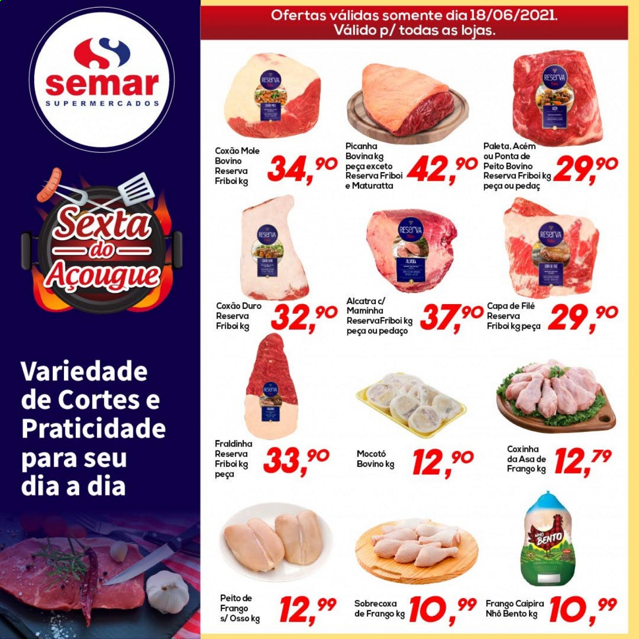Encarte Semar Supermercados  - 18.06.2021 - 18.06.2021.