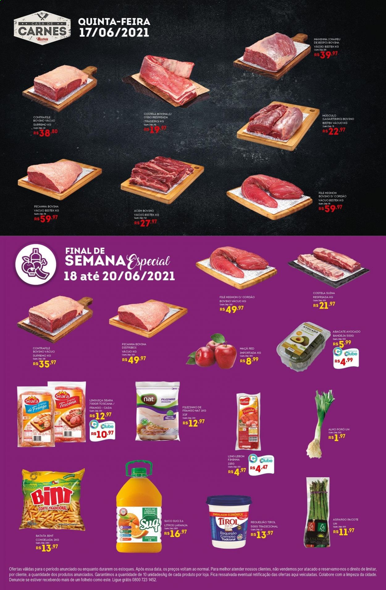 Encarte Bistek Supermercados  - 15.06.2021 - 20.06.2021.