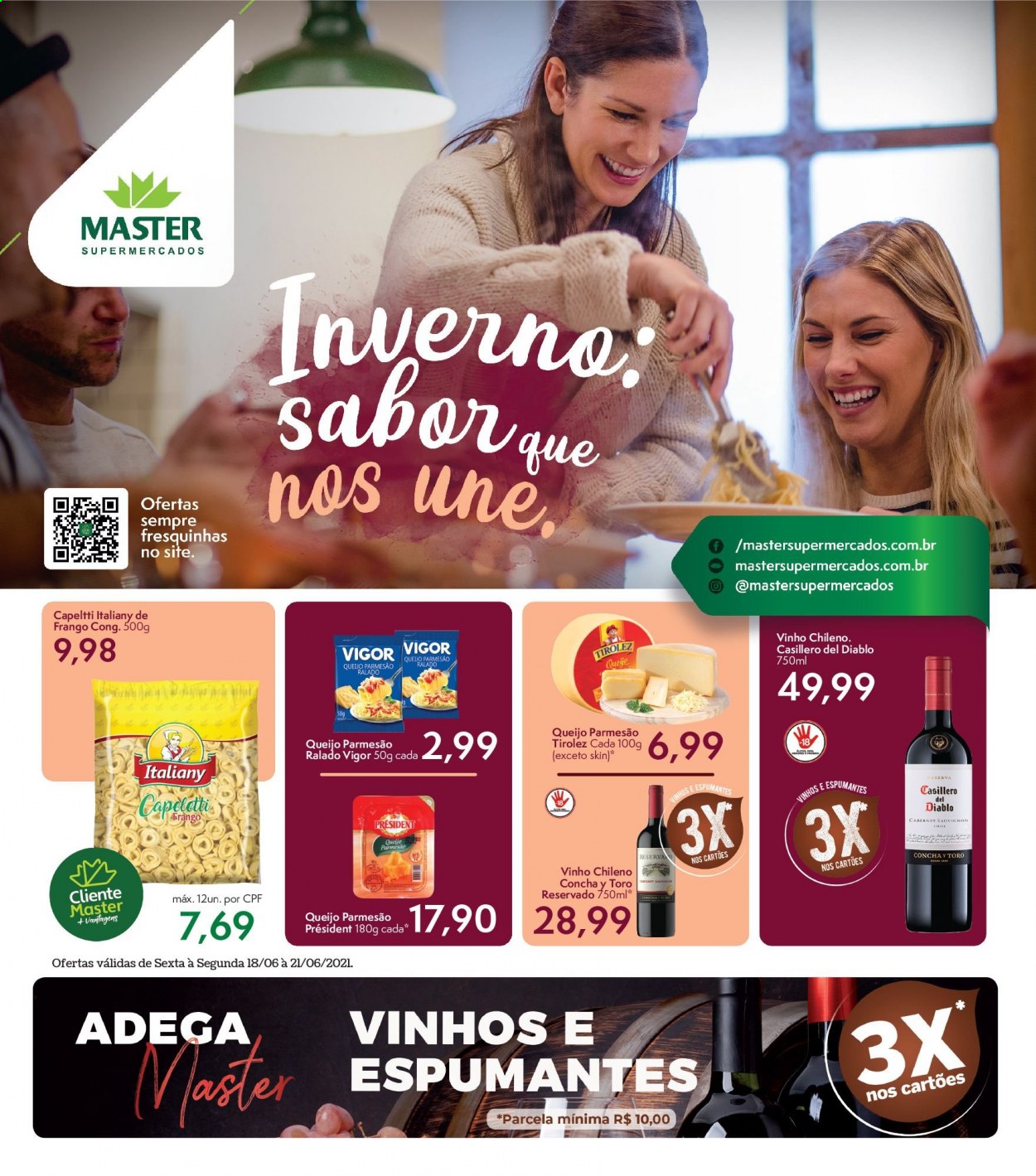 Encarte Master Supermercados  - 18.06.2021 - 21.06.2021.