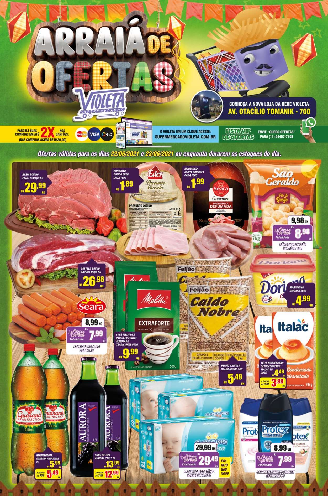 Encarte Supermercado Violeta  - 22.06.2021 - 23.06.2021.