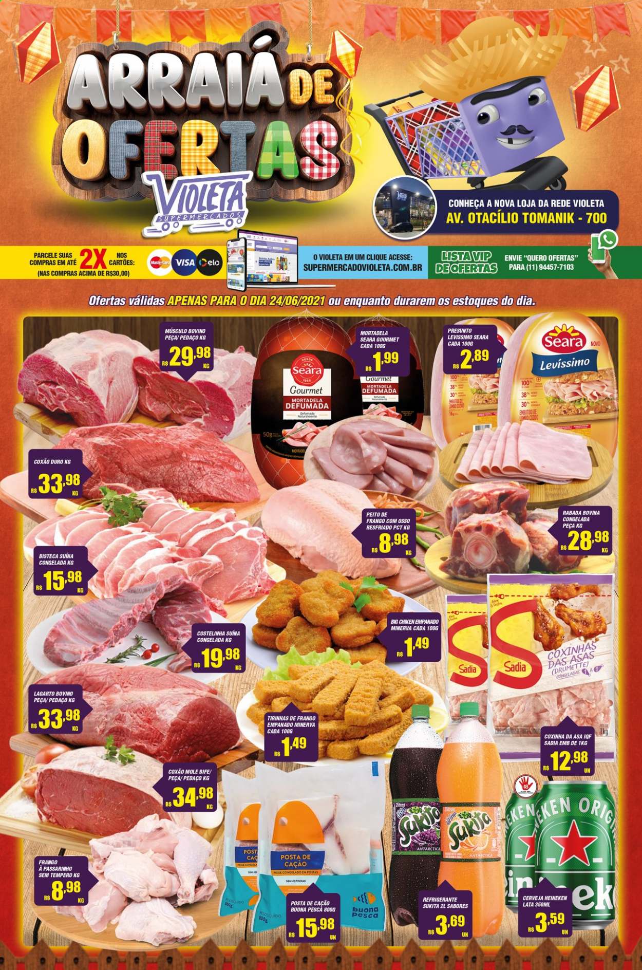 Encarte Supermercado Violeta  - 24.06.2021 - 24.06.2021.