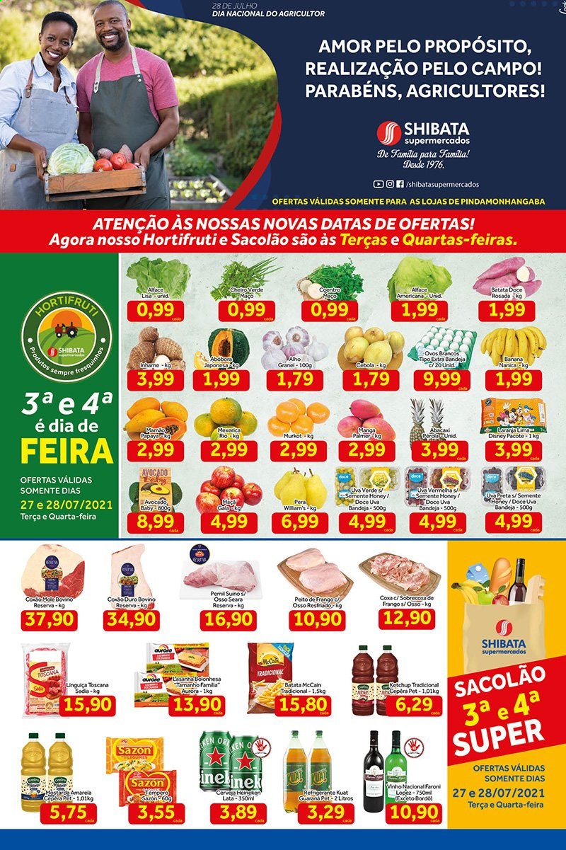 Encarte Shibata Supermercados  - 27.07.2021 - 02.08.2021.