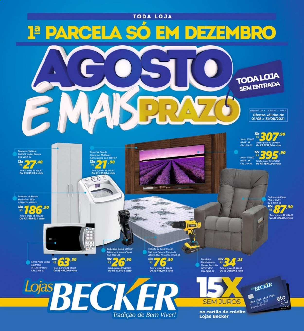 Encarte Lojas Becker  - 01.08.2021 - 31.08.2021.