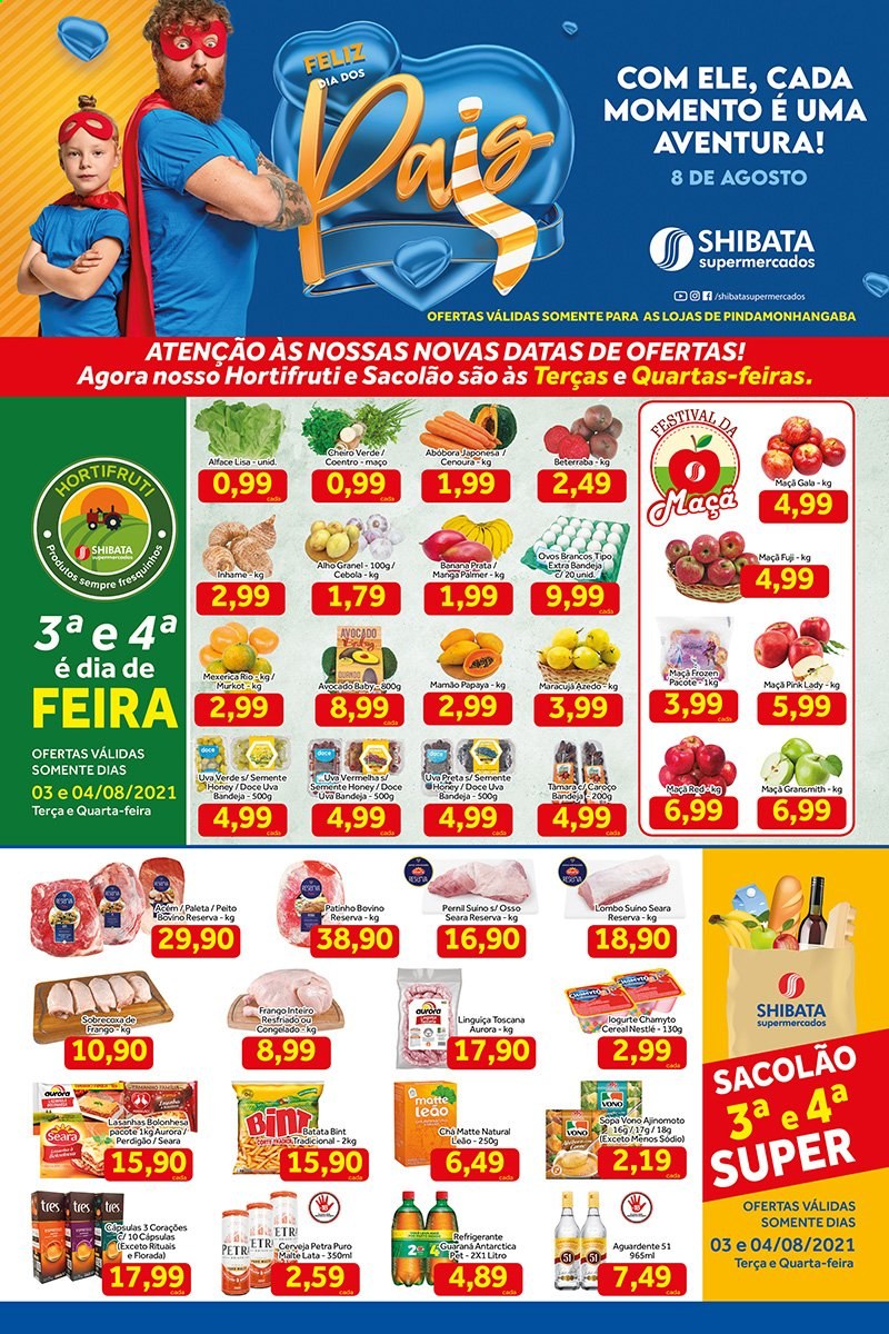 Encarte Shibata Supermercados  - 03.08.2021 - 09.08.2021.