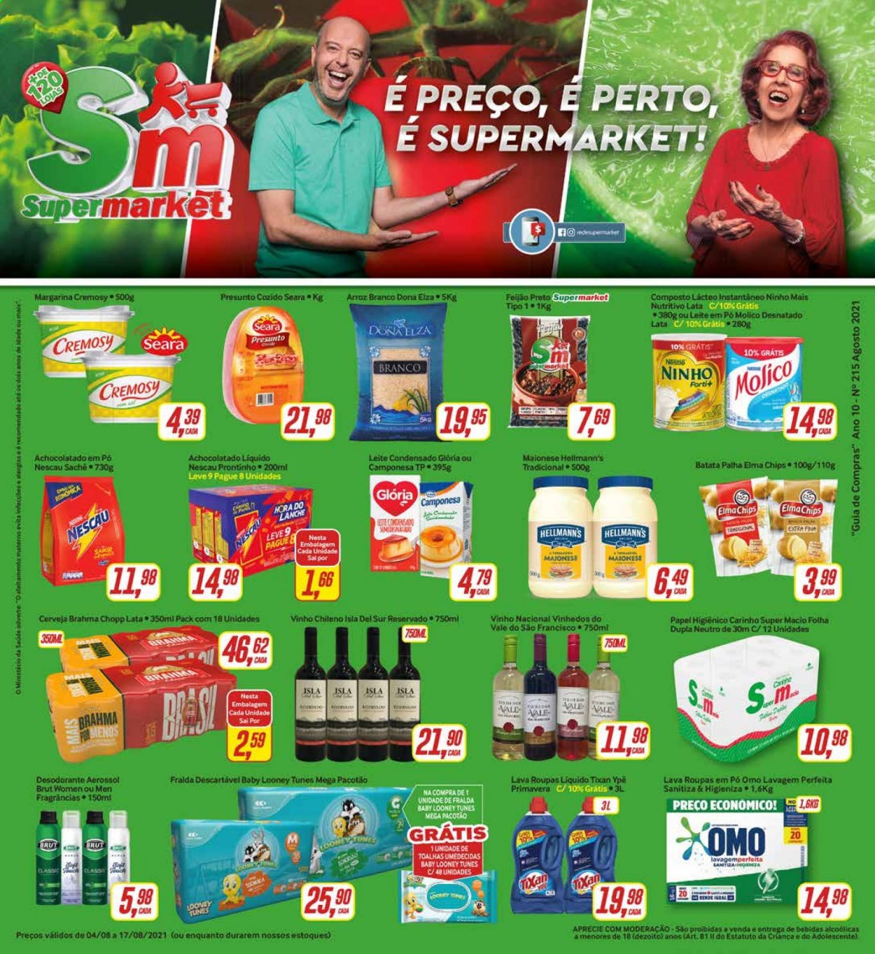 Encarte Rede Supermarket  - 04.08.2021 - 17.08.2021.