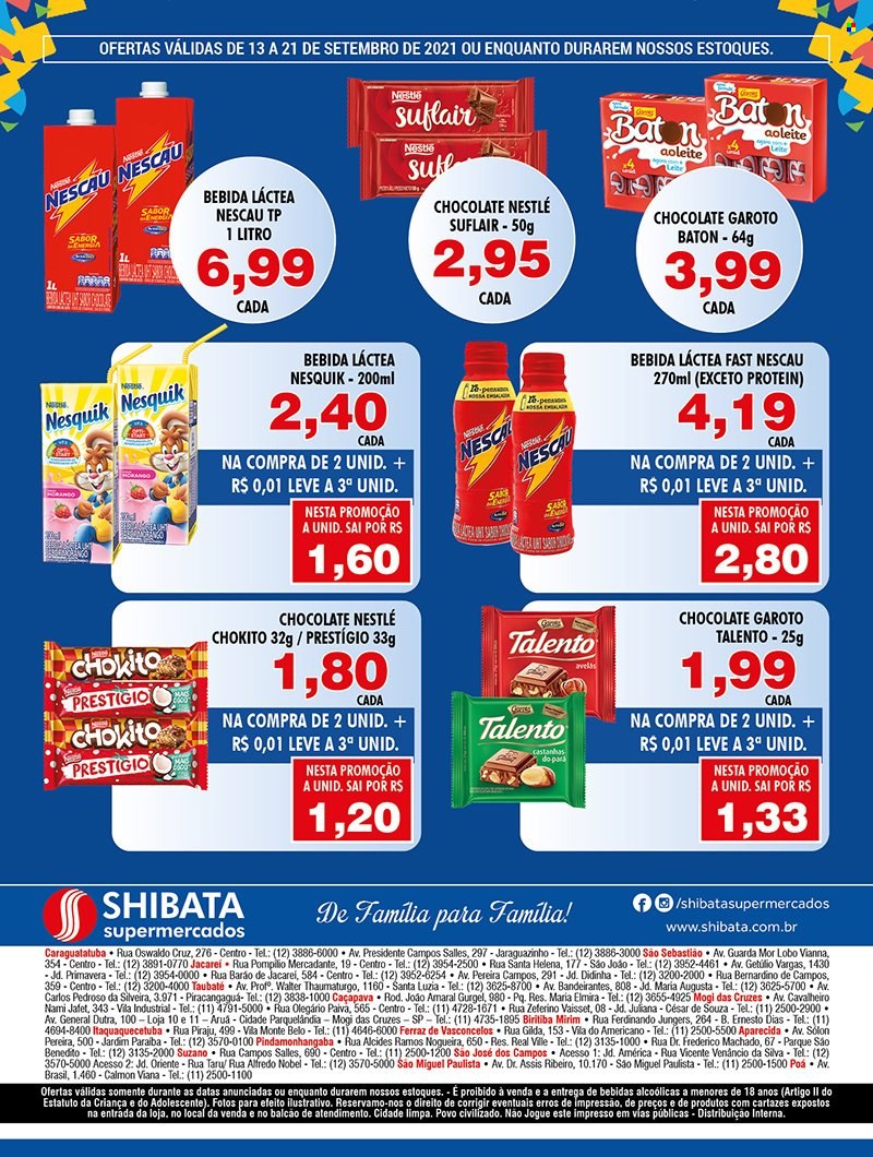 Encarte Shibata Supermercados  - 13.09.2021 - 21.09.2021.