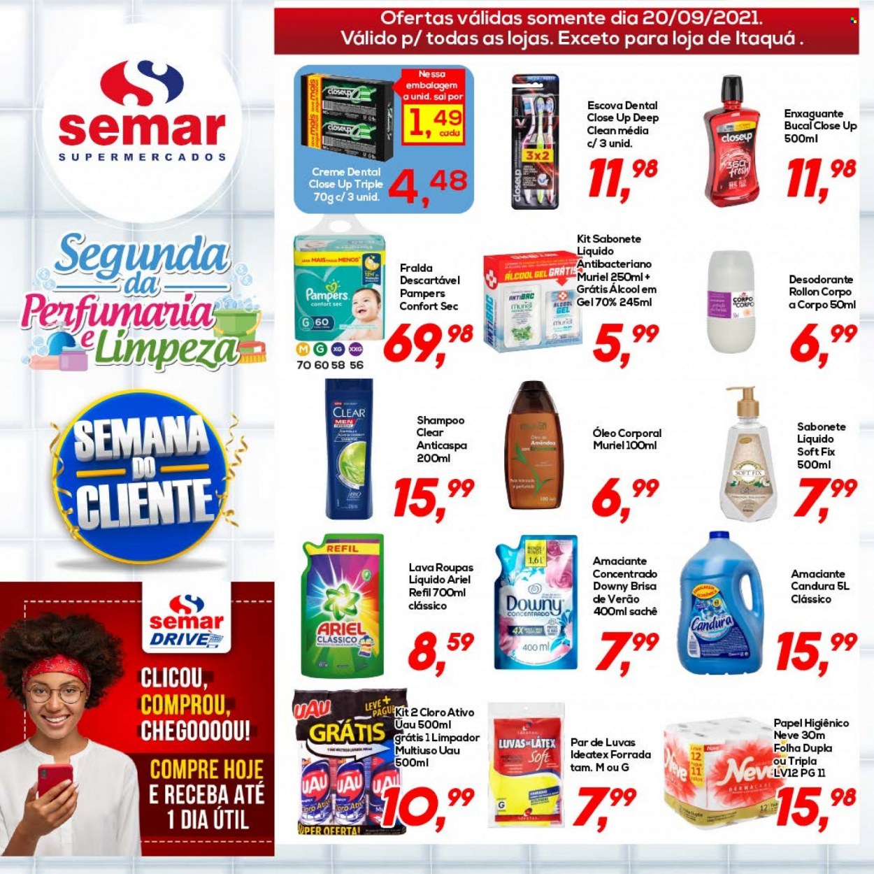 Encarte Semar Supermercados  - 20.09.2021 - 20.09.2021.