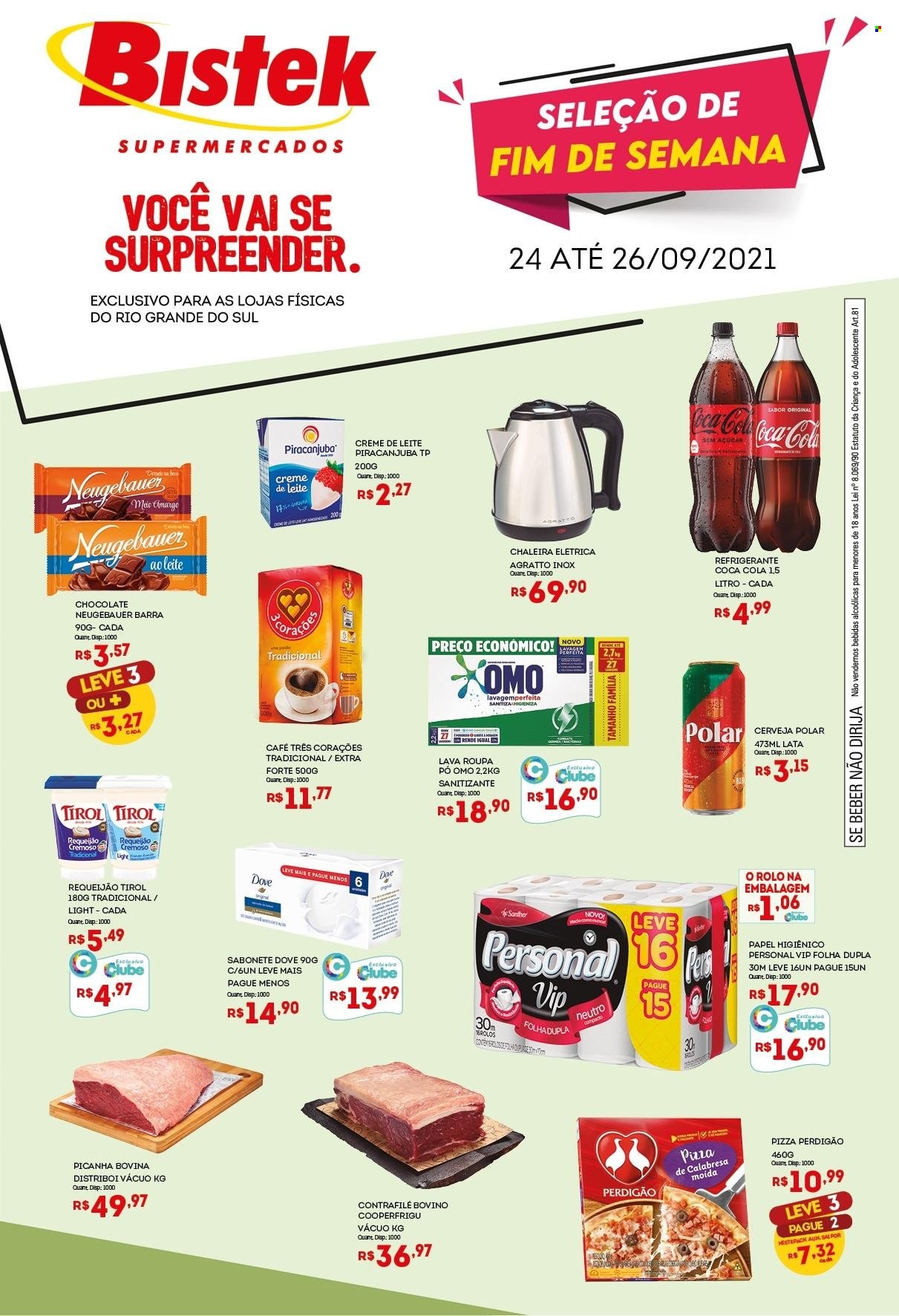 Encarte Bistek Supermercados  - 24.09.2021 - 26.09.2021.