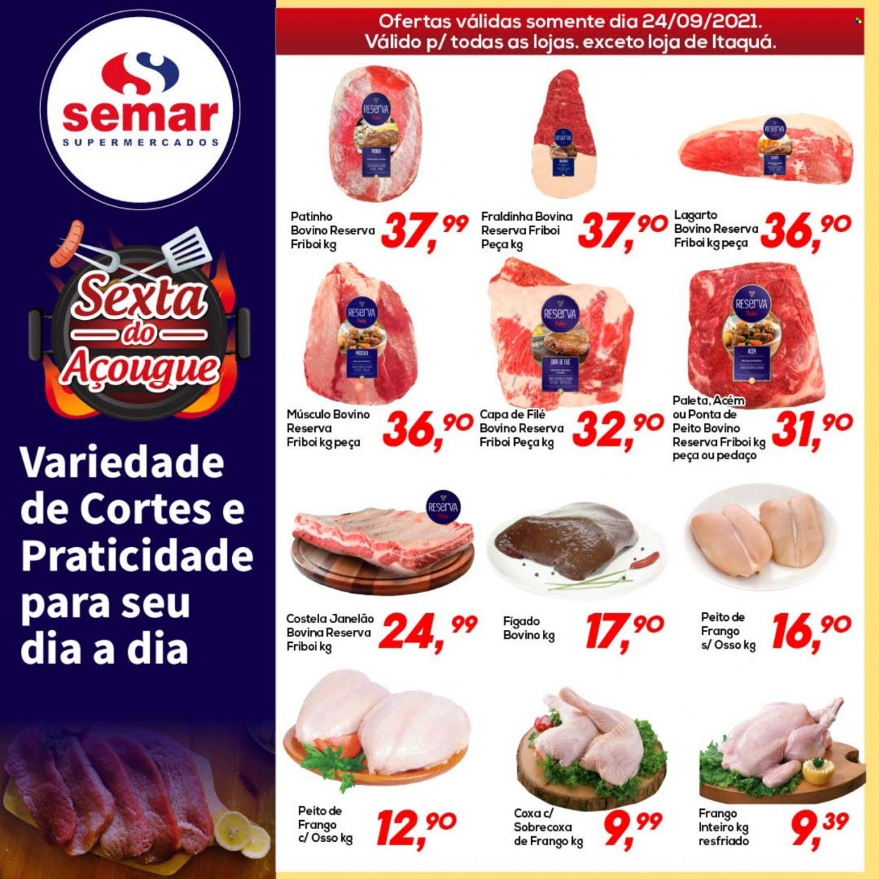 Encarte Semar Supermercados  - 24.09.2021 - 24.09.2021.