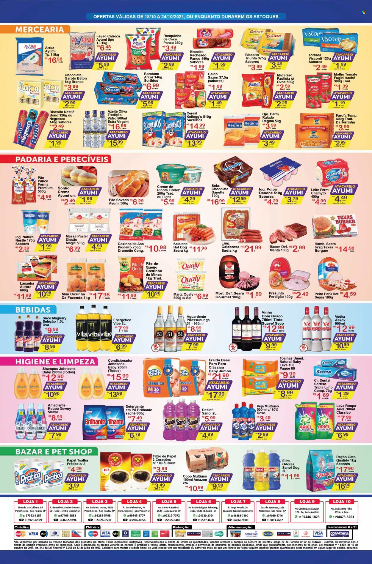 Encarte Ayumi Supermercados  - 18.10.2021 - 24.10.2021.