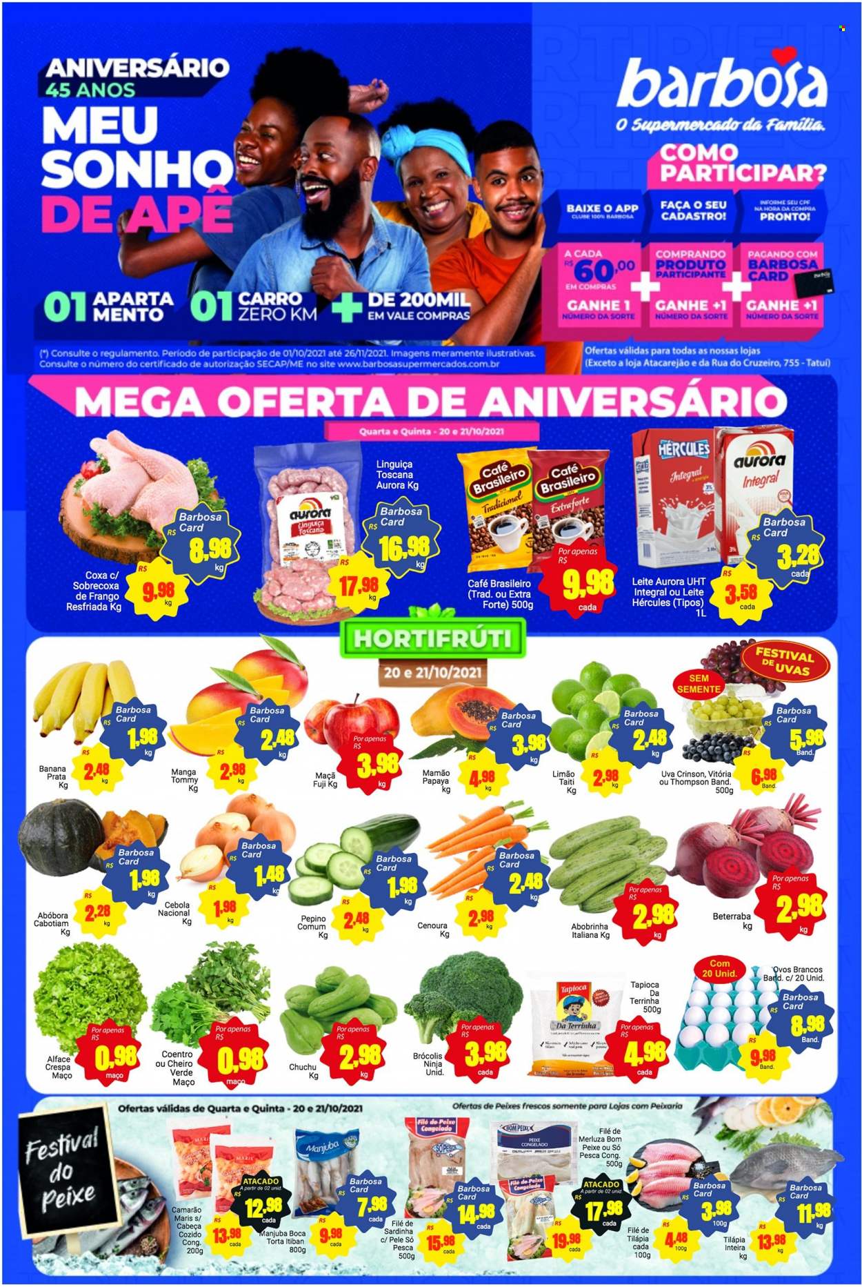 Encarte Barbosa Supermercados  - 20.10.2021 - 21.10.2021.