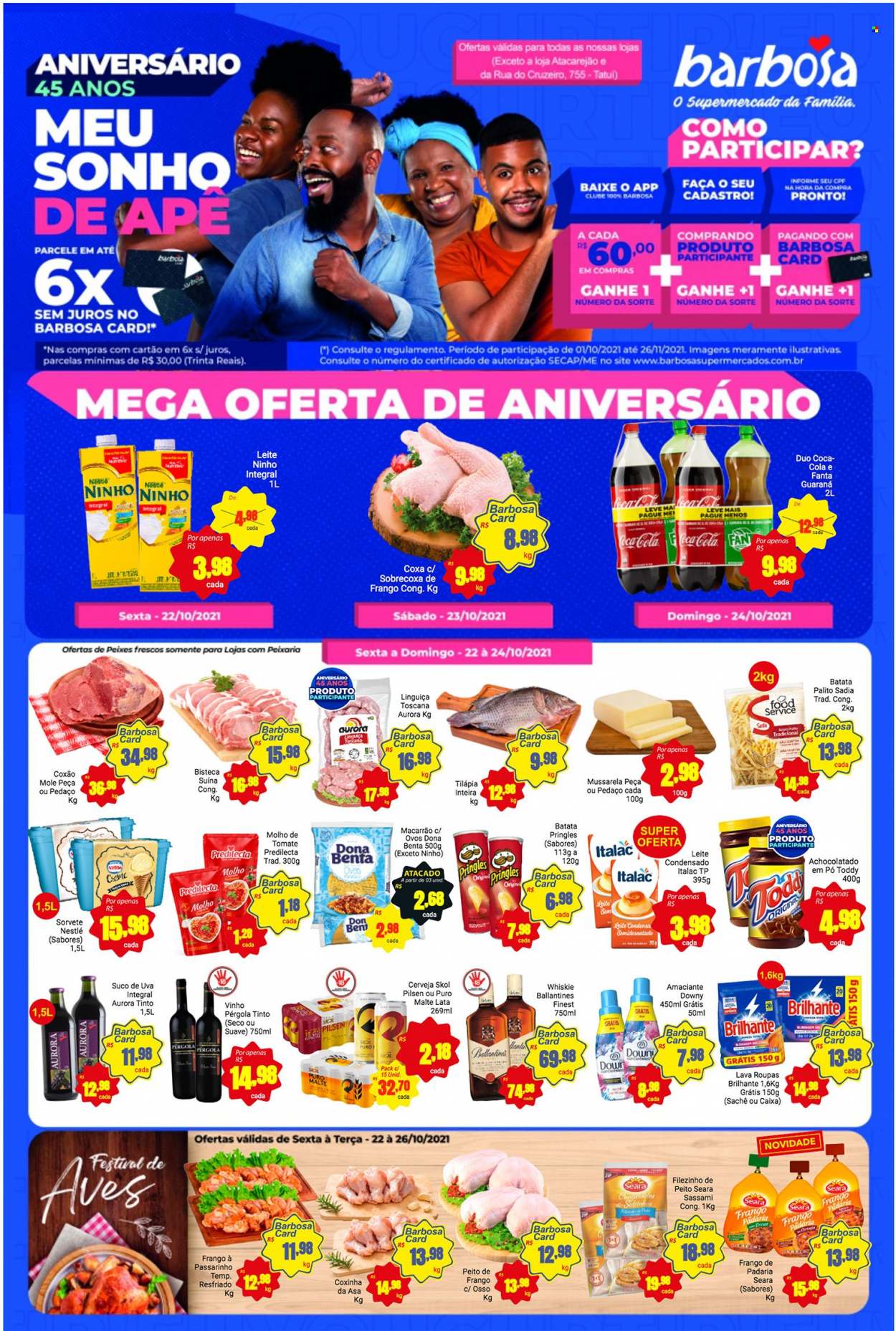 Encarte Barbosa Supermercados  - 22.10.2021 - 26.10.2021.