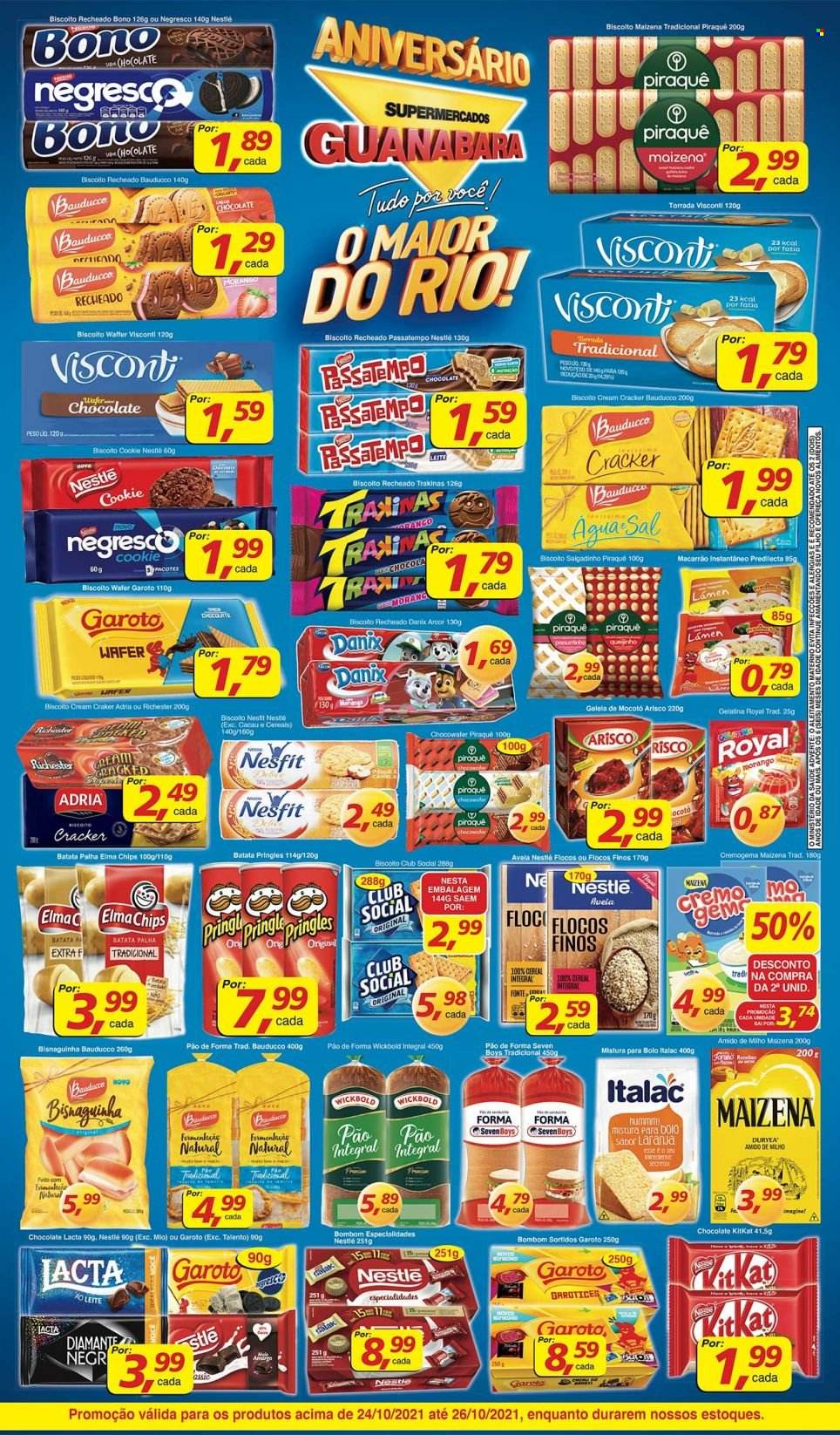 Encarte Supermercados Guanabara  - 24.10.2021 - 26.10.2021.