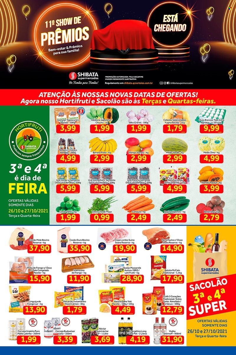 Encarte Shibata Supermercados  - 26.10.2021 - 01.11.2021.