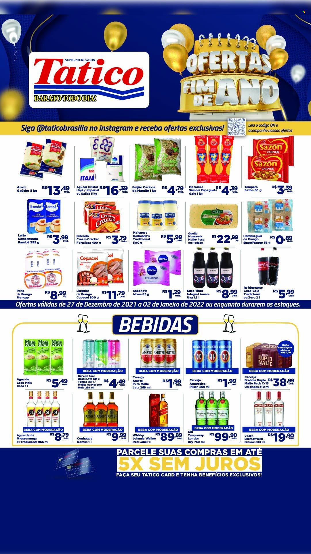Encarte Supermercados Tatico  - 27.12.2021 - 02.01.2022.