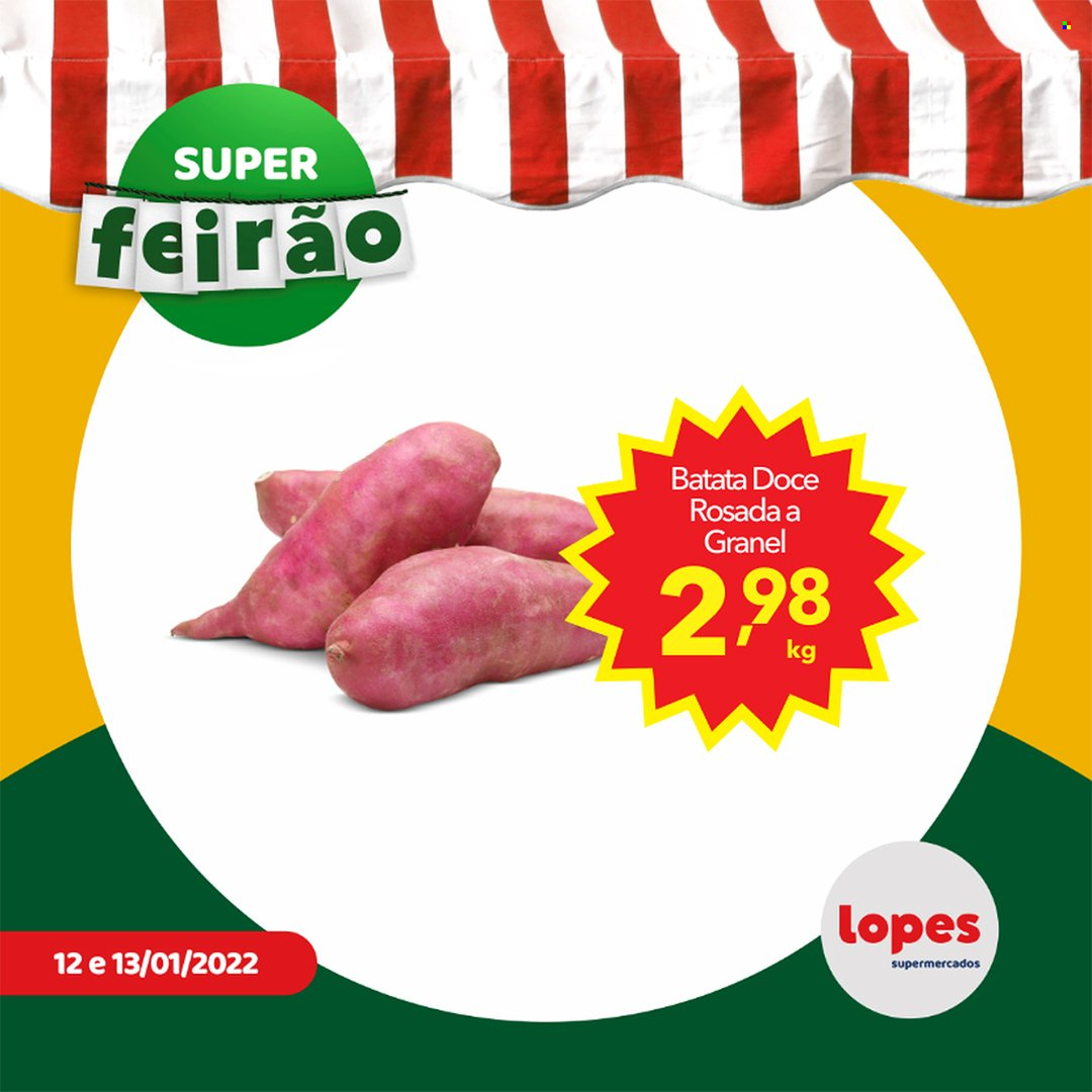 Encarte Lopes Supermercados  - 12.01.2022 - 13.01.2022.