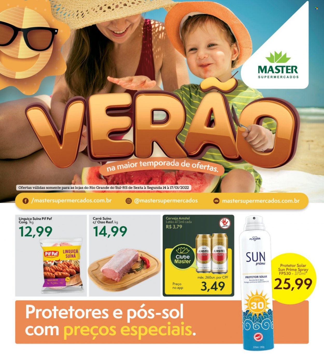 Encarte Master Supermercados  - 14.01.2022 - 17.01.2022.